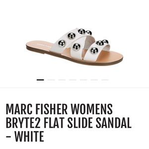 Marc Fisher Bryte2 white sandals
